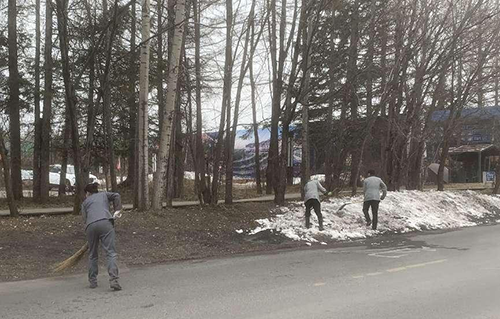 “文明健康、綠色環(huán)?！睈蹏l(wèi)生整潔行動